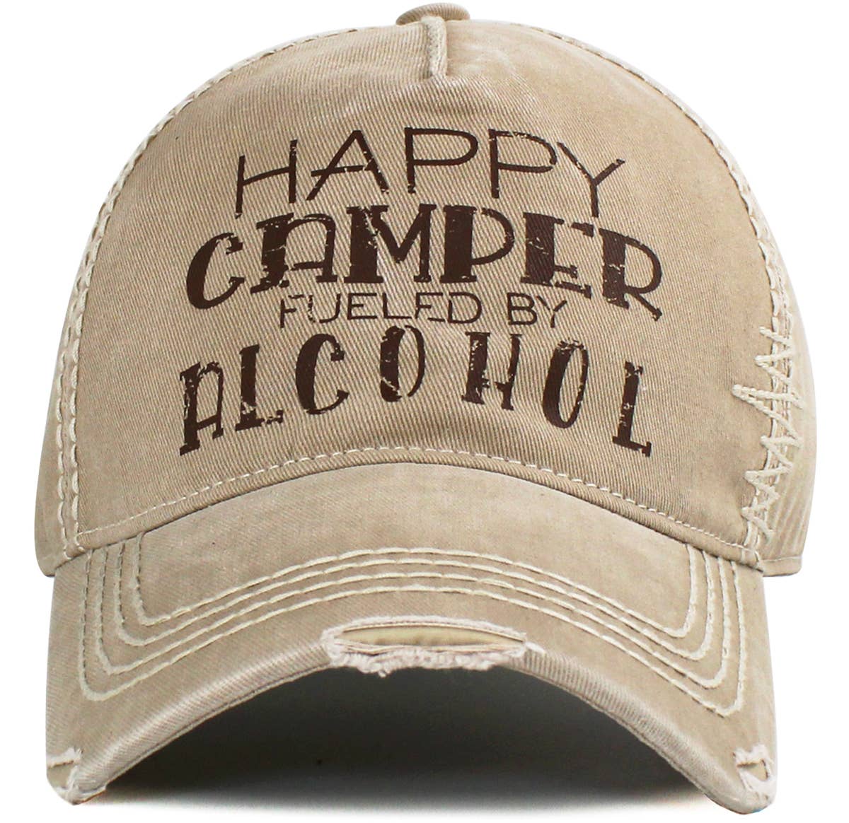 KBETHOS - Wholesale Baseball Cap - Unisex - Happy Camper Fueled By Alcohol Vintage Ballcap6
