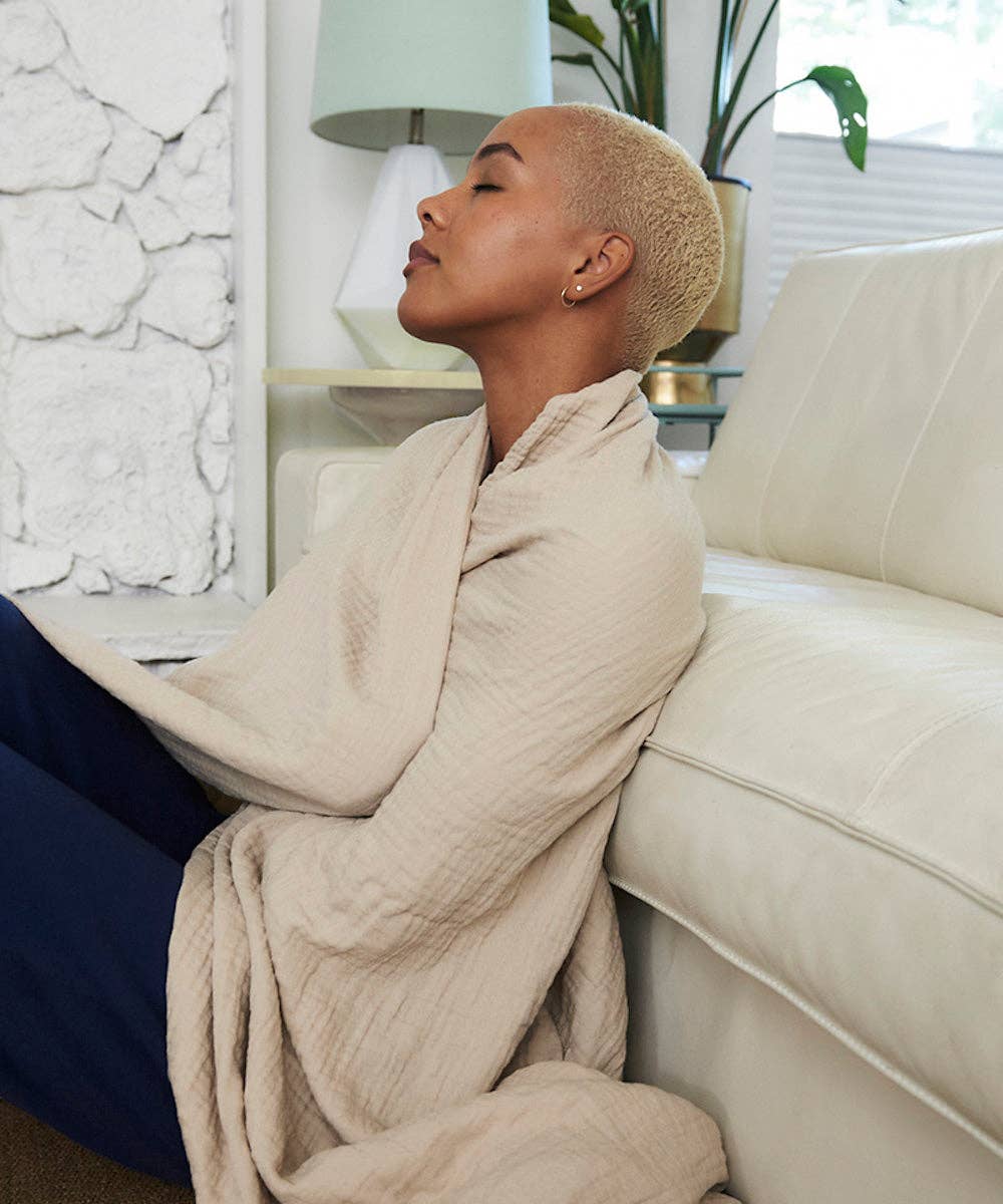 b, halfmoon - Wholesale Throw Blanket - The Turkish Blanket - Textured Shadow3