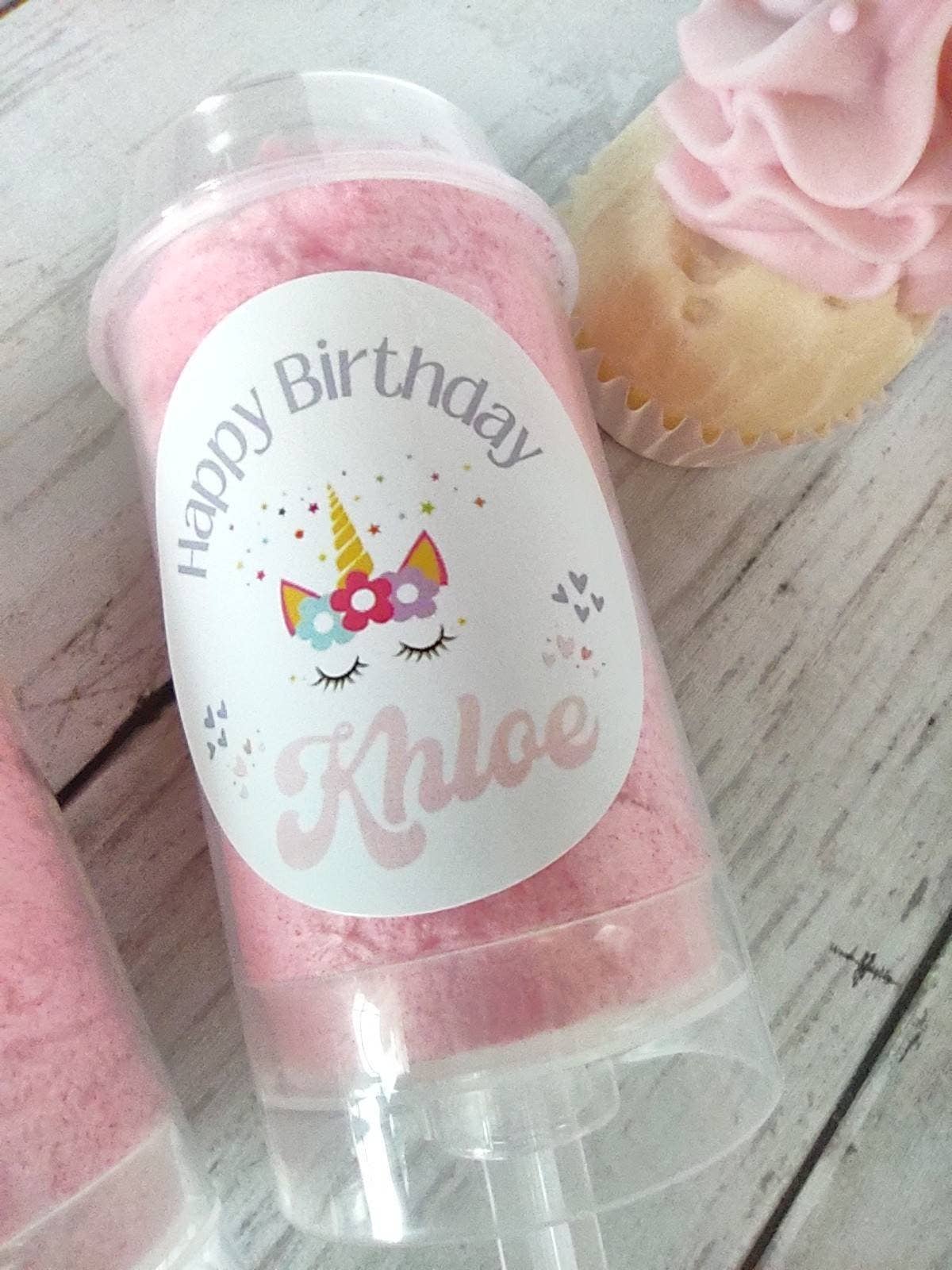Hey Sugar Cotton Candy - Wholesale Lollipop - 15 Cotton Candy Party Favors, custom Push Pop treats, custom cake pops, baby shower favor, smash cake, gender reveal candy, dessert table2