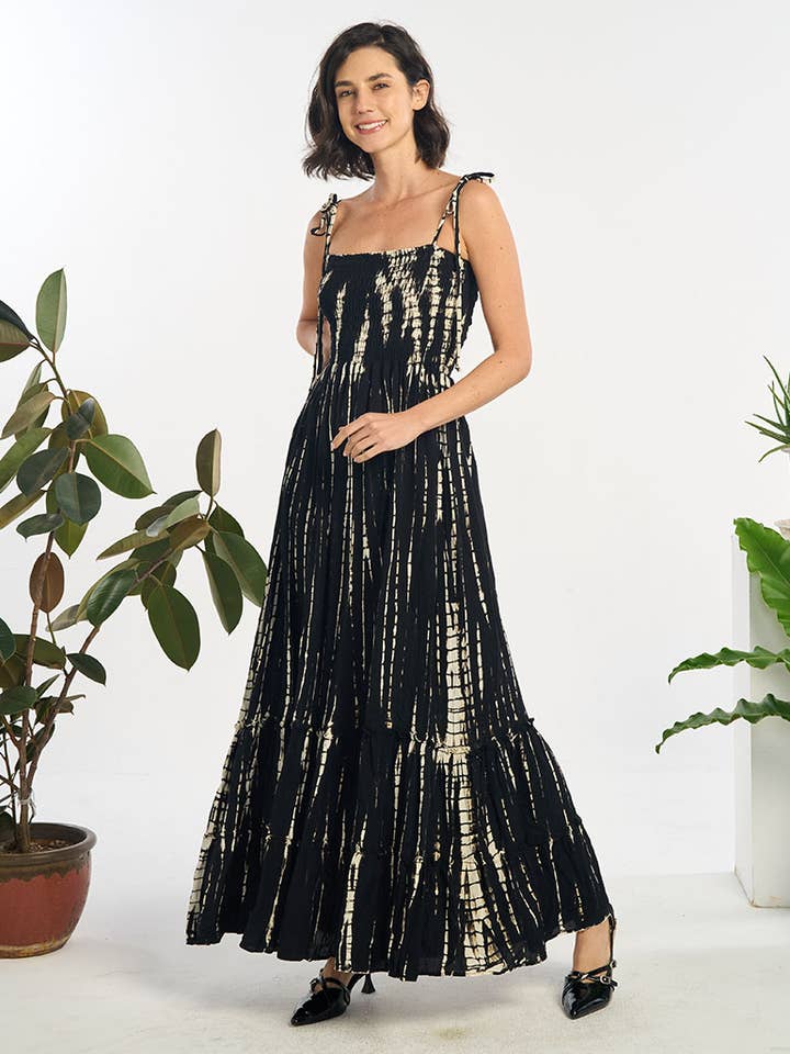 ABITO MAXI IN RAYON (TH-1953) per la vendita all'ingrosso da parte di Kathmandu Imports