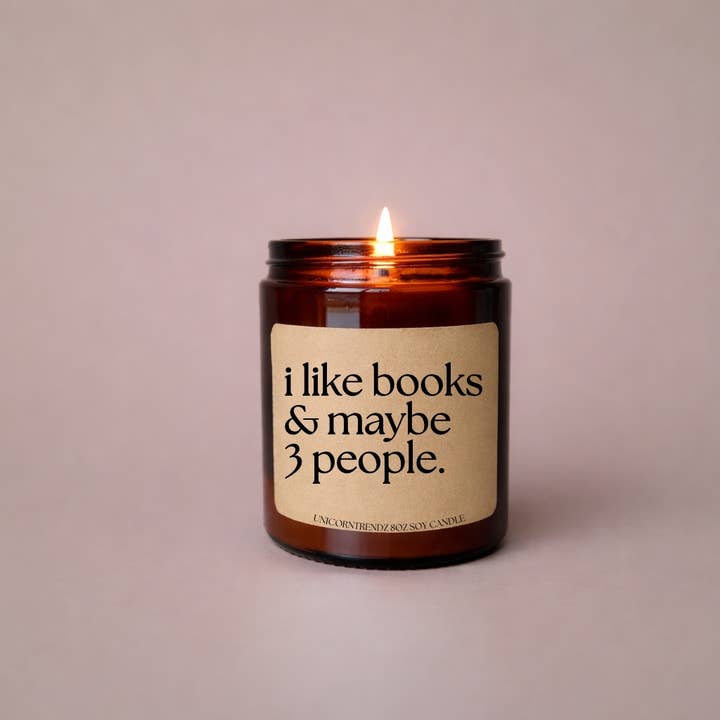Book Club Candle, Bookstore Gifts, Funny Soy Candles for wholesale by Unicorntrendz
