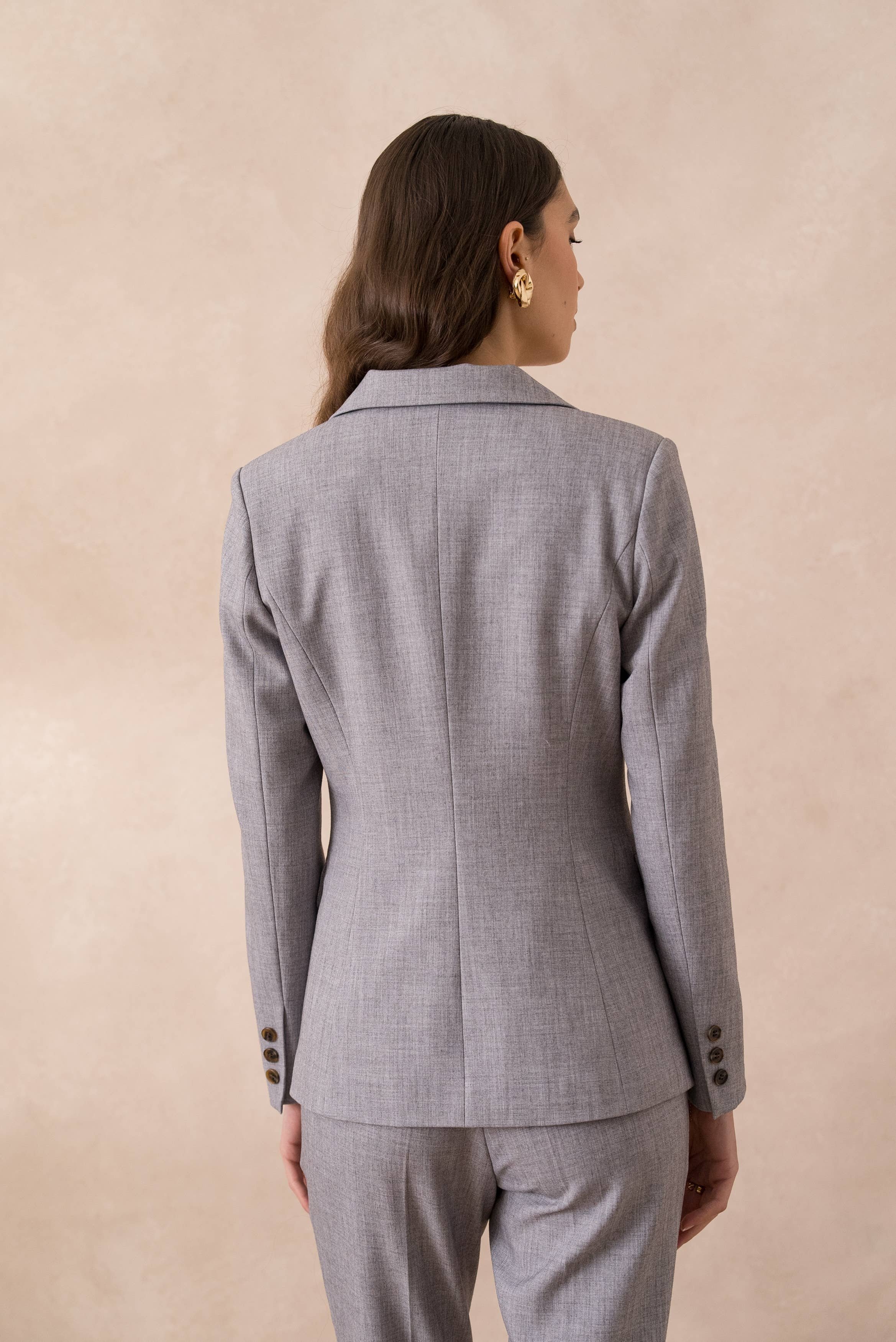 Attentif Paris – wholesale Kostymjacka – Dam – Heather figursydd kavaj för dam30