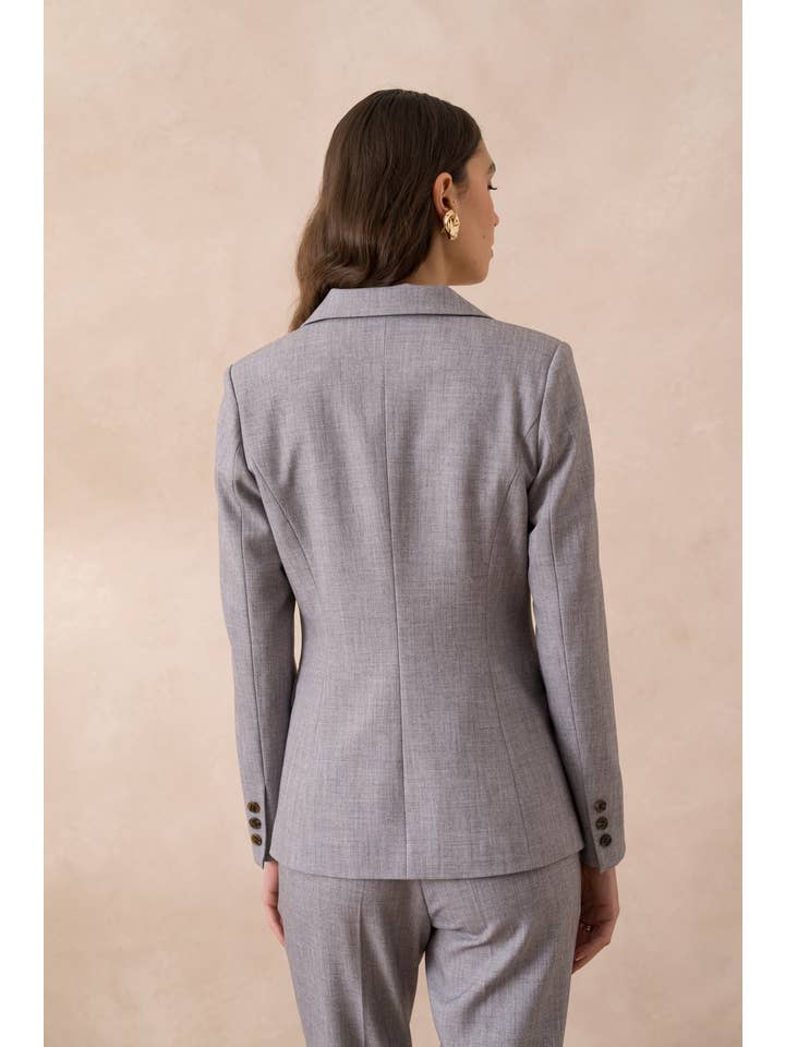 Attentif Paris – wholesale Kostymjacka – Dam – Heather figursydd kavaj för dam30