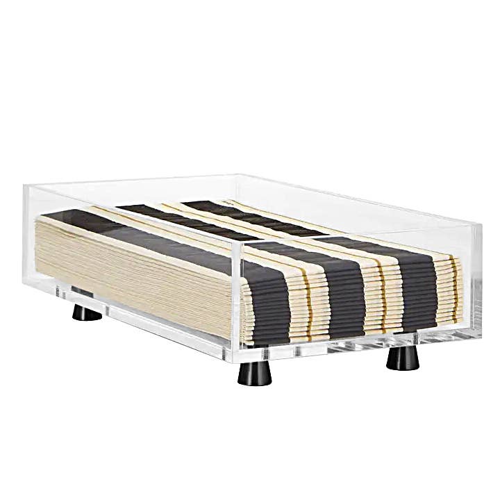 Krifts Products - Wholesale Napkin Holder - Acrylic Rectangular Napkin Holder (fit's guest napkins ) 1