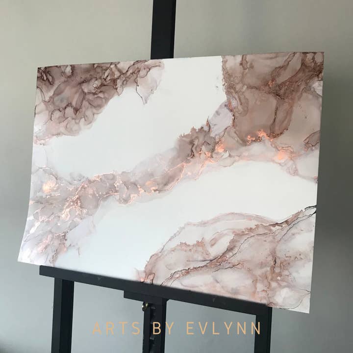 Marbre Blush pour la vente par ArtsByEvlynn