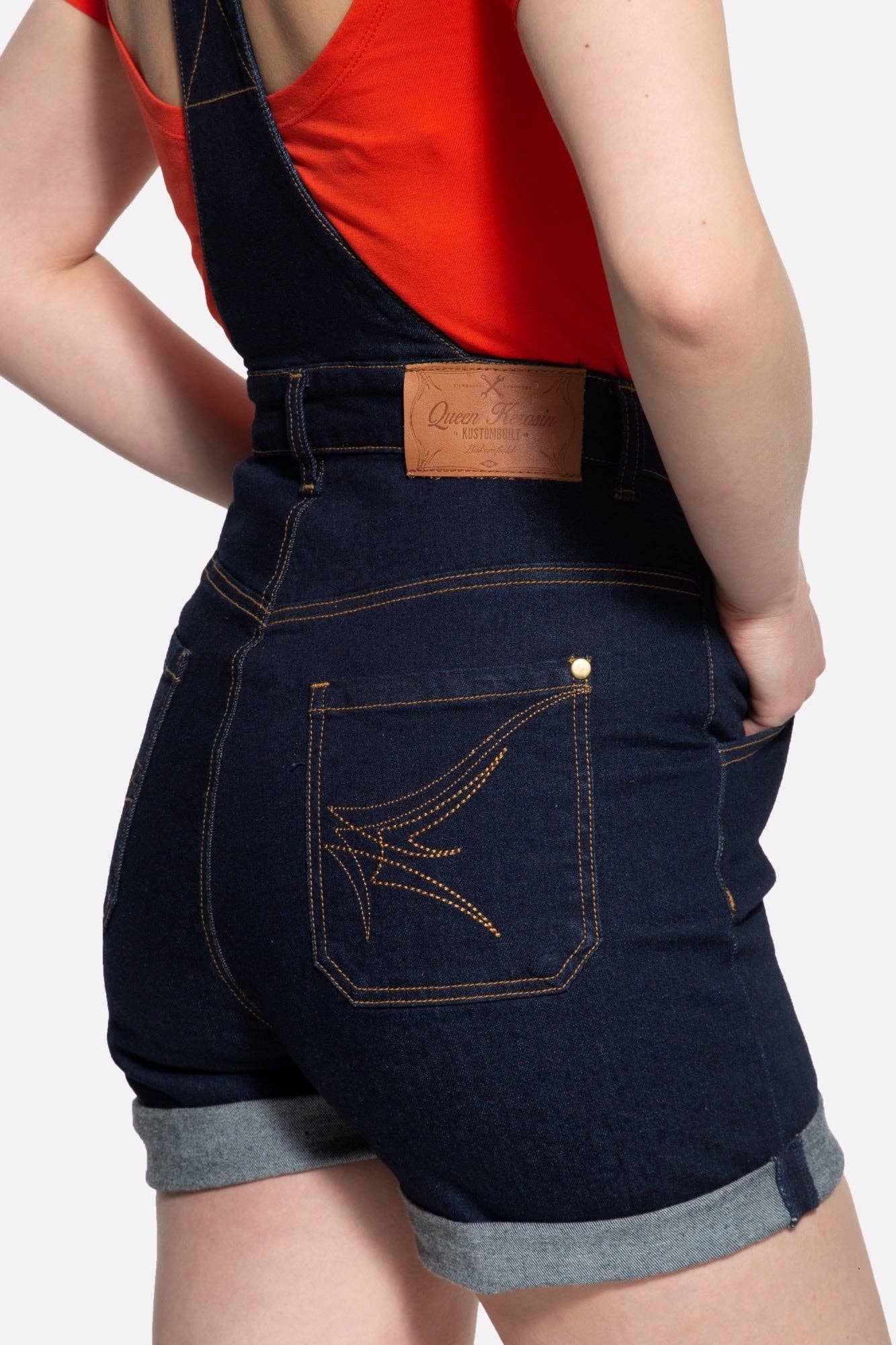 KING KEROSIN - Wholesale Shorts - Women's - Denim bib shorts11