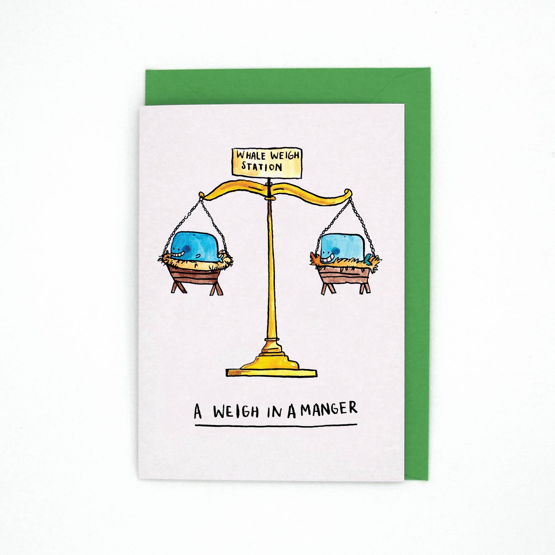 Jelly Armchair - Wholesale Christmas Card - A Weigh In A Manger0