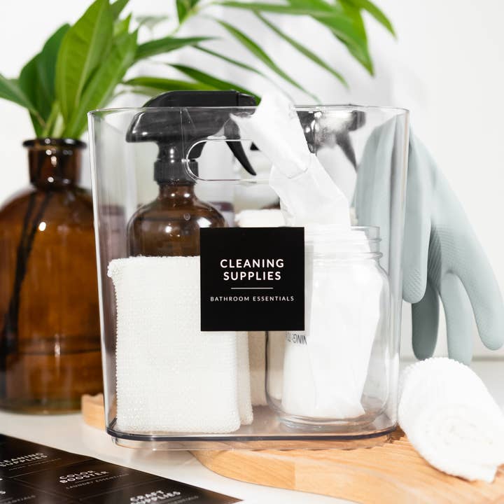 Savvy & Sorted - Wholesale Craft supplies - Black Minimalist Home & Laundry Labels4