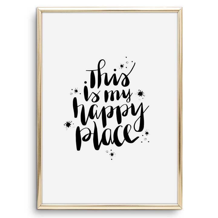 Pôster Este é o Meu Lugar Feliz por atacado de Tales by Jen