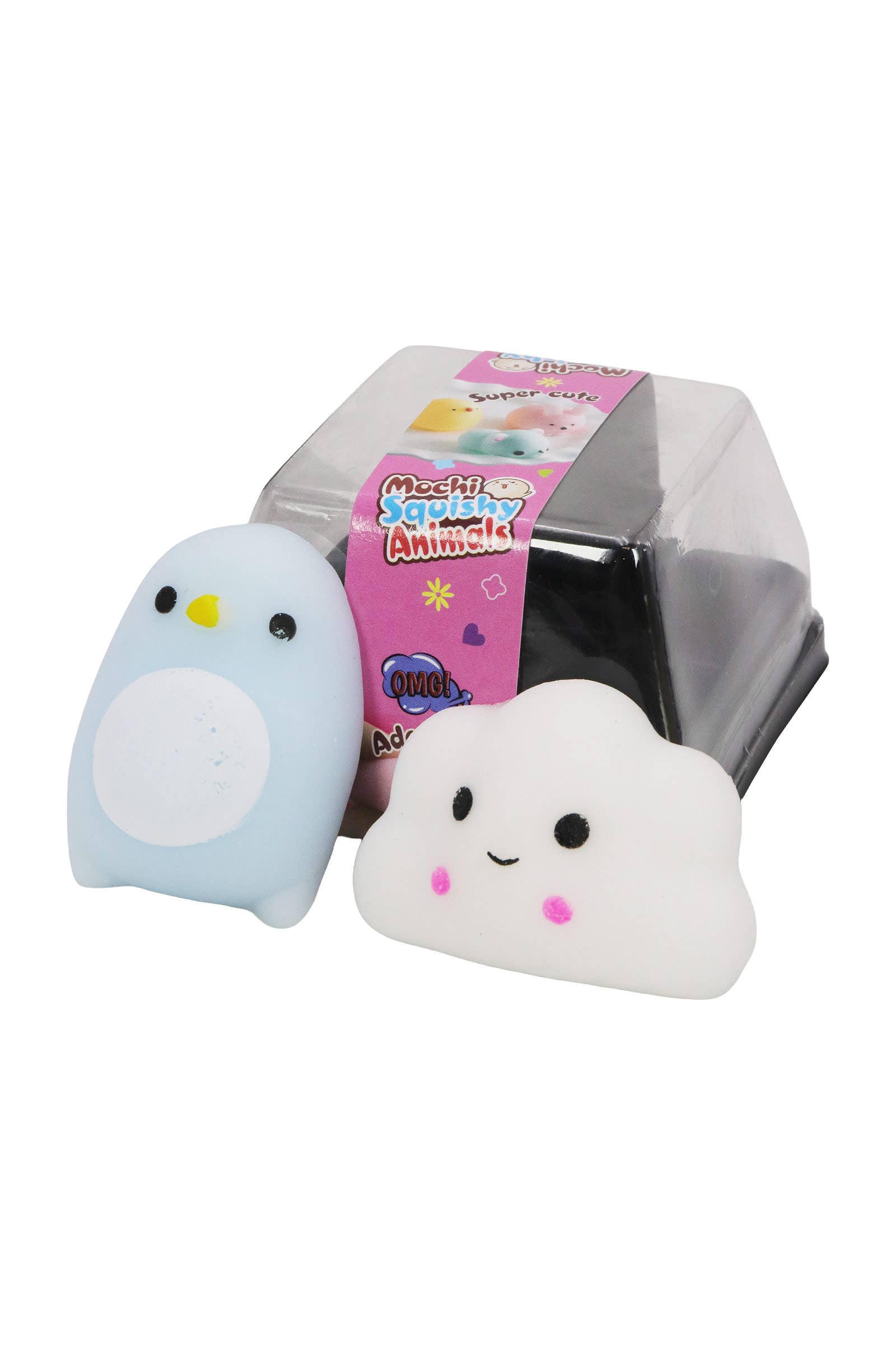 ASSORTEREDE Animal Pals blød mini mochi squishy - sæt med 2 stk. for engroshandel på Faire1