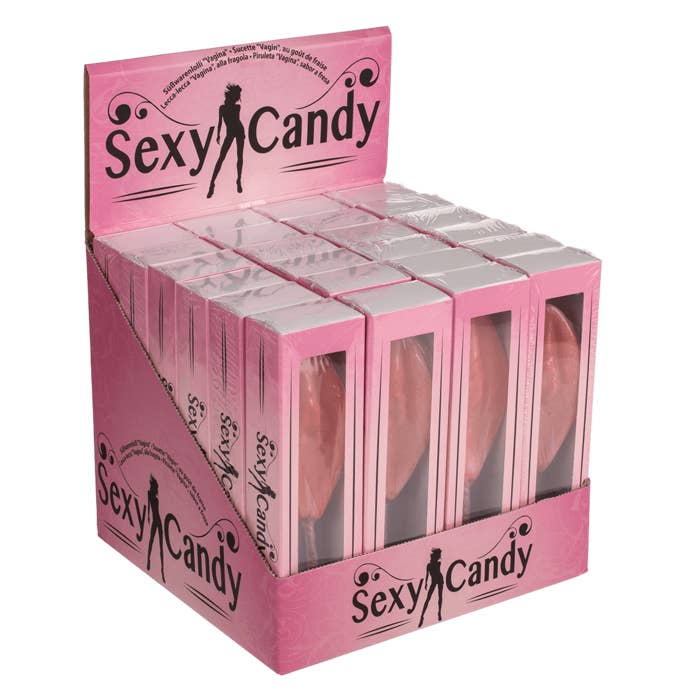 Kinky Pleasure - Wholesale Lollipop - Kinky Pleasure - OB049 - Pussy Lolly - Strawberry Flavor1