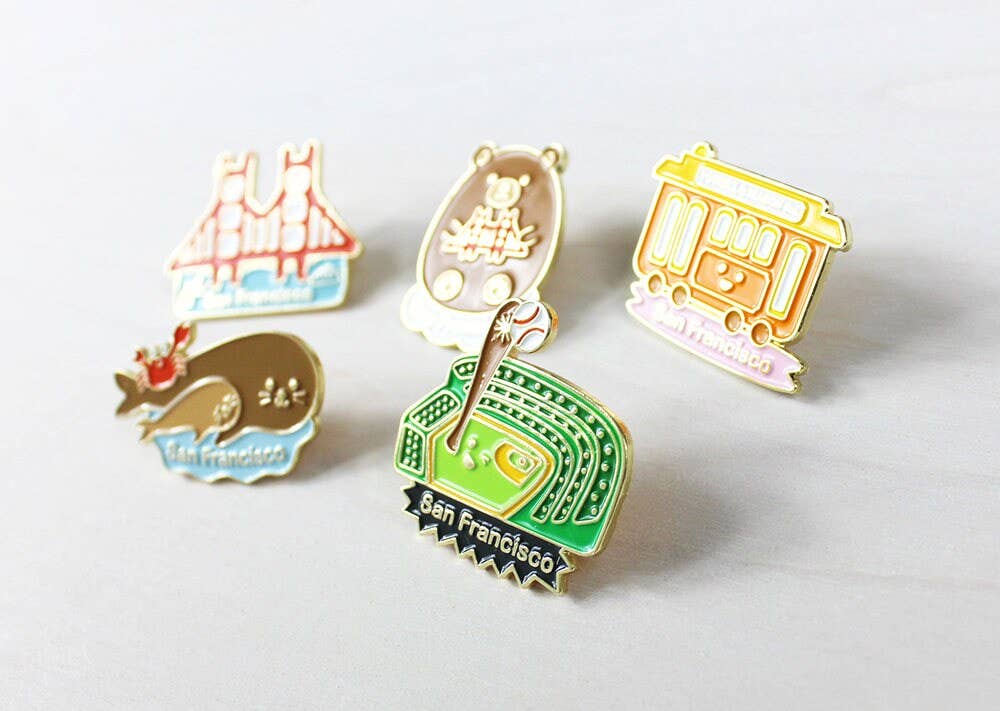 Tomoko Maruyama - Wholesale Lapel Pin/Button - San Francisco Enamel Pins1