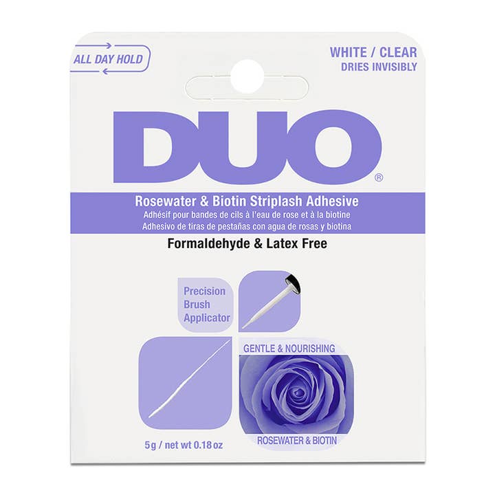 DUO 62196 Rosewater Strip Lash Adhesive White/Clear - 6pc and other Purchase Wholesale latex roses. Free Returns & Net 60 Terms on Faire trending on Faire.