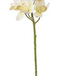 Cymbidium Orchid, 30", White for wholesale by Select Artificials, Inc.
