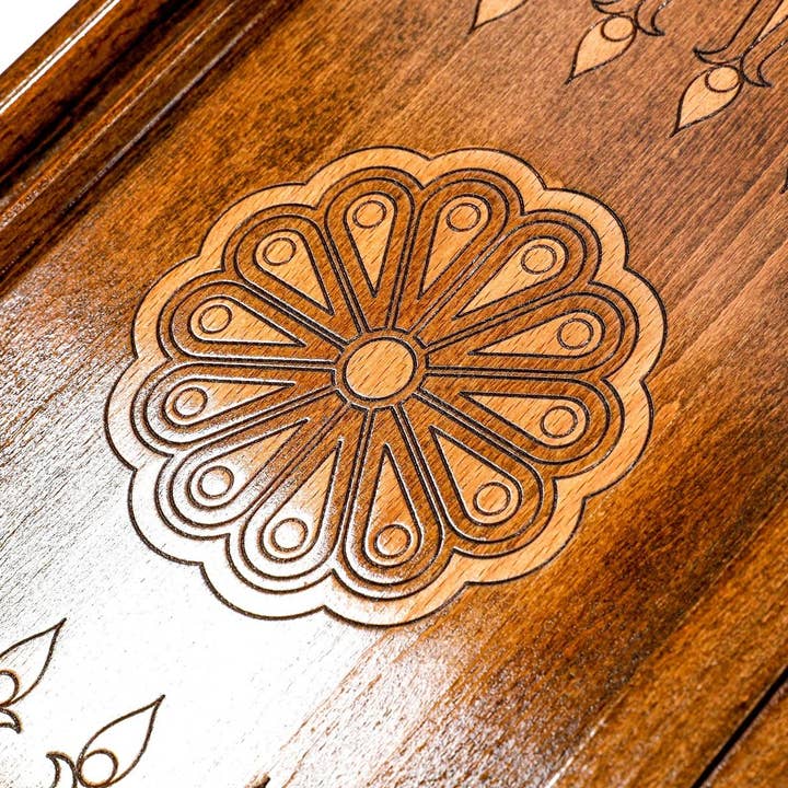 Hrachya Ohanyan – Großhandel Brettspiele – Handgemachte Backgammon-Verzierung (Nardi) 24 „x 24" x 2"