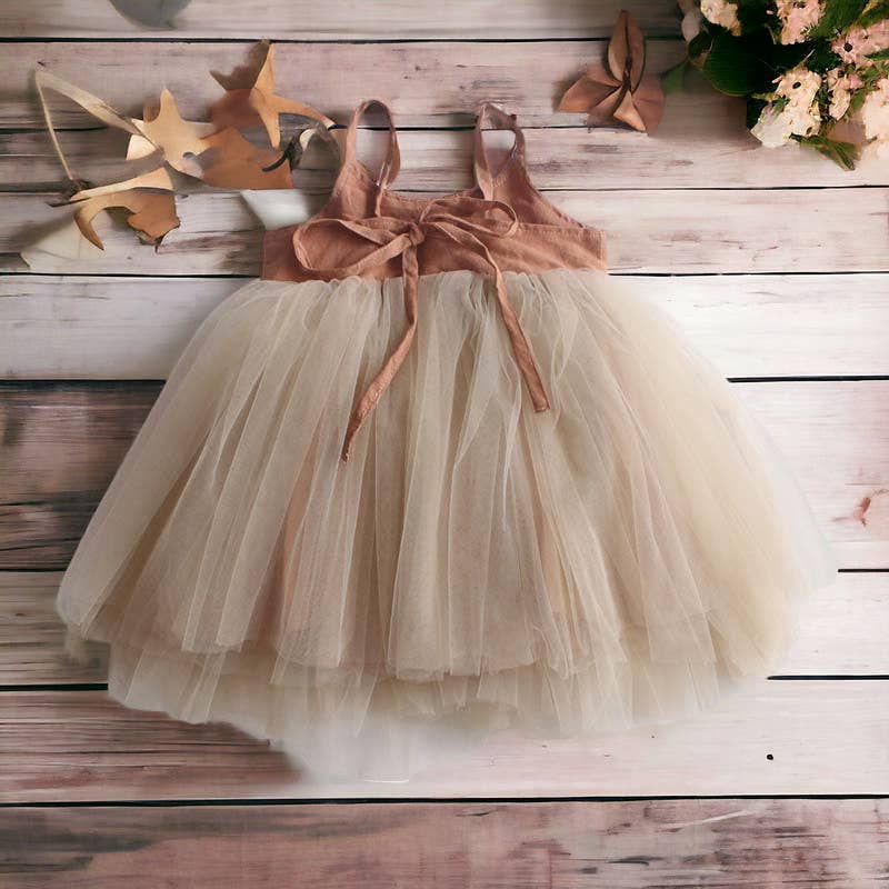 Annie & Charles – wholesale Dress – Kids – Annie & Charles® organic linen tulle dress2