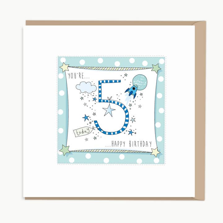 Cartão de aniversário de 5 anos por atacado de Paper Yay