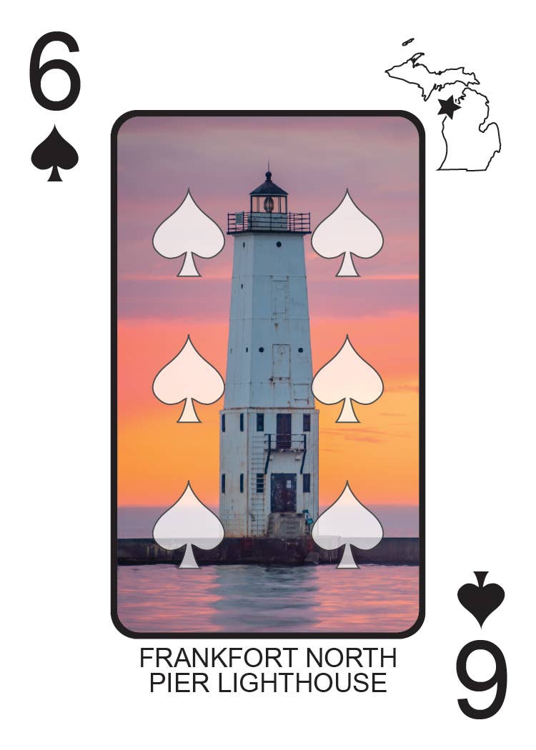 Phil Stagg Photography - Wholesale Playing Cards - LIGHTHOUSES OF MICHIGAN - Playing Cards - Euchre Friendly6