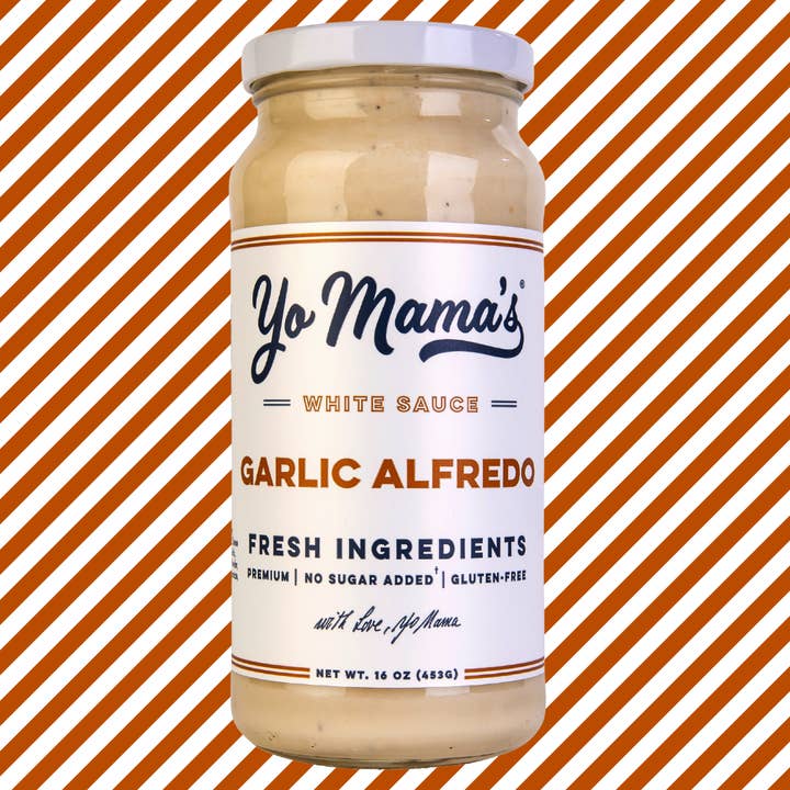 Yo Mama's Foods - Wholesale Sauce - Roasted Garlic Alfredo1