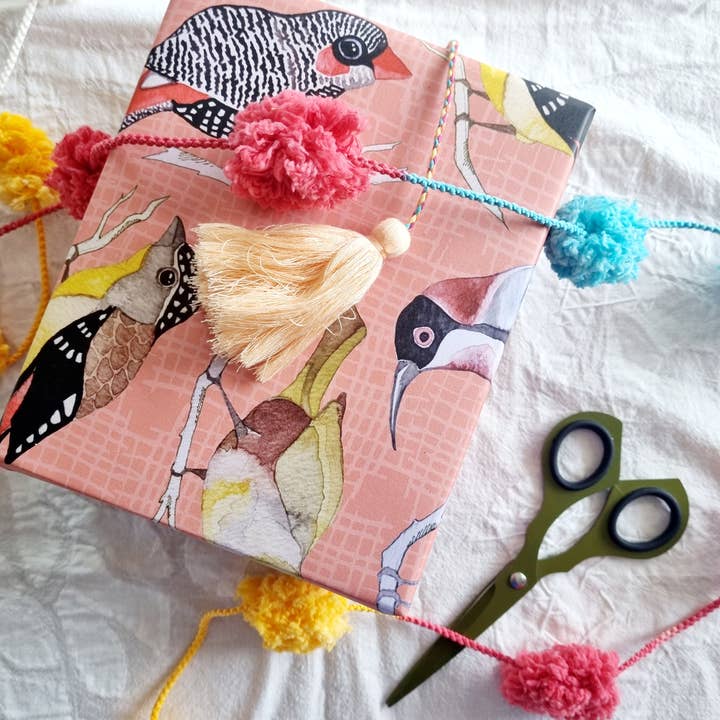 Bosa Art Co – Großhandel Geschenkpapierrolle – Geschenkpapier / Tasmanische Vögel (Neue Größe)4