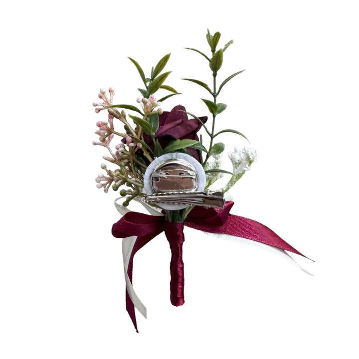 Sun Decorer - Wholesale Kunstbloemen - Elegante polscorsage en corsage met kunstmatige rode roos