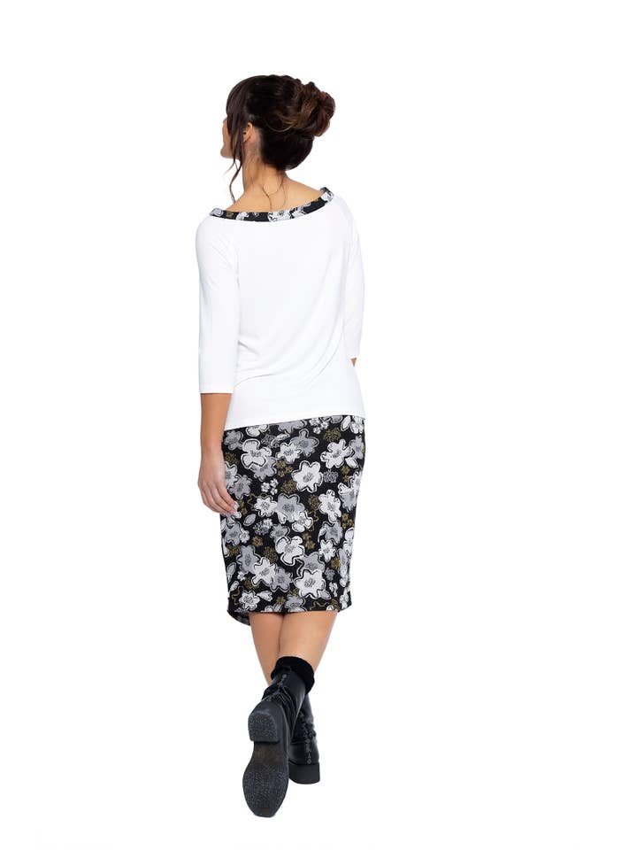 Mamatayoe – Blusa - Mulher por atacado – Blusa branca de manga francesa. Blusa S-XXL Tooling3