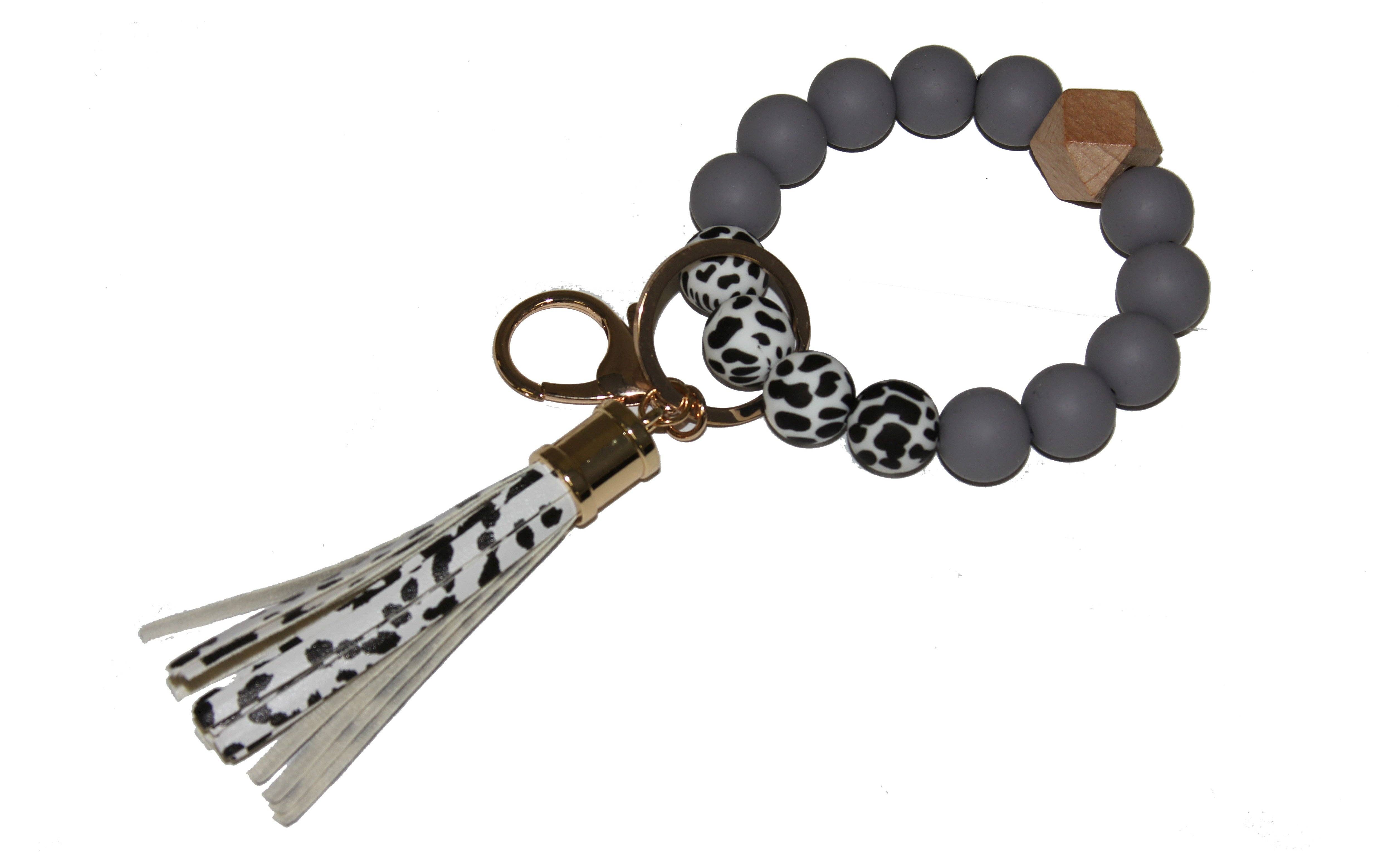 MiMi Wholesale - Vente Bracelets porte-clés - Porte-clés/porte-clés en silicone à imprimé animal BB139x1312