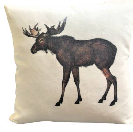 Ox Bow Decor - Wholesale Throw/Decorative Pillow - Animals/Birds/Fish/ Moose Linen Pillow0