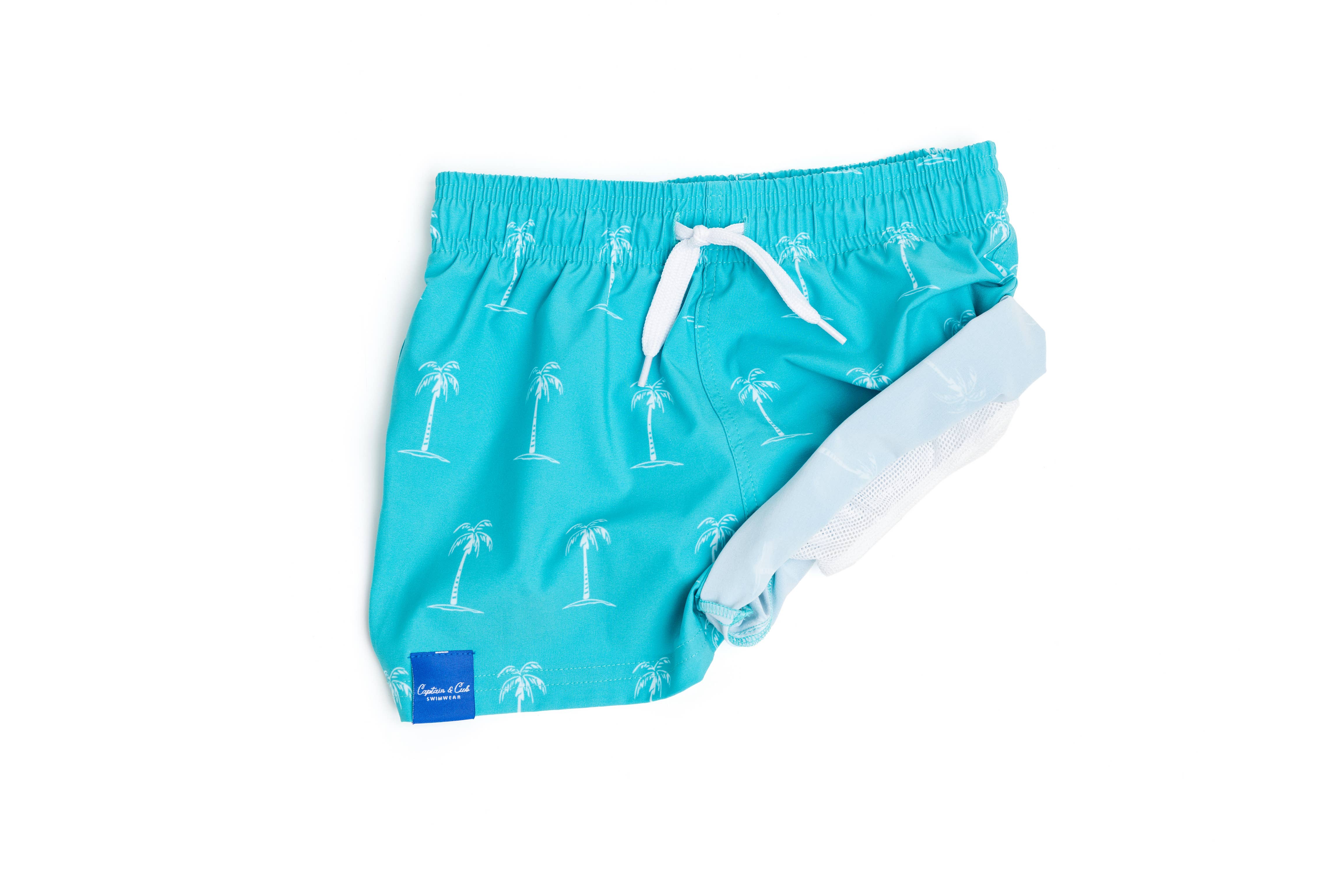 Captain and Cub - Wholesale Swim Shorts - Kids - Baby & Toddler Boy Palms Swim Trunks3