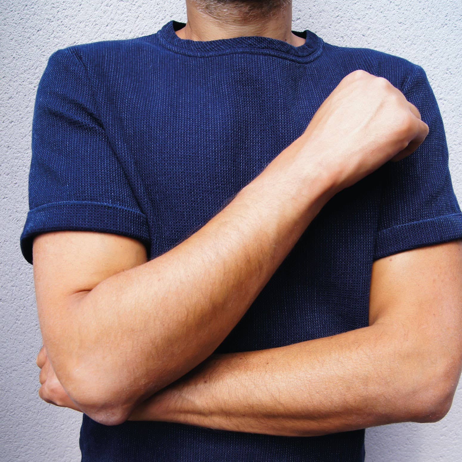 Pyque – wholesale T-shirt – Herr – Mörk indigoblå t-shirt i denim0