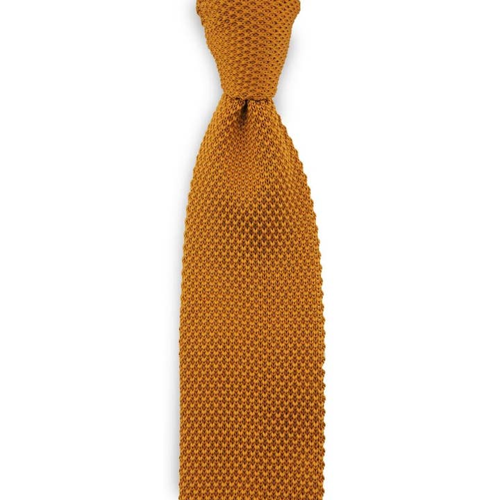 Sir Redman Knitted Tie - Cognac for wholesale by Sir Redman