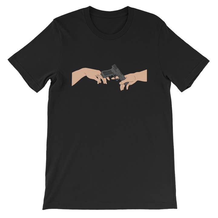 God Glock Adam Unisex T-Shirt for wholesale by StickThisOn