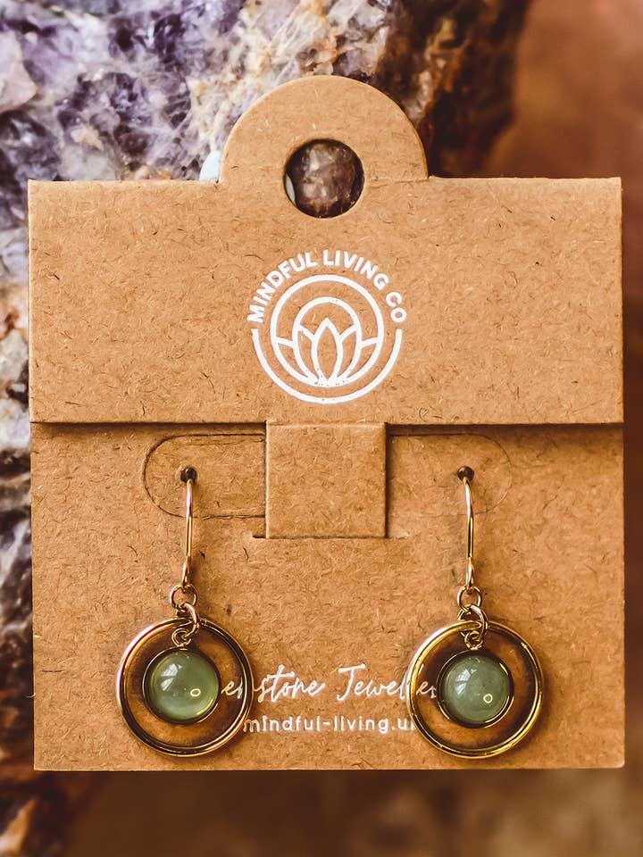 Crystal Hoop & Dangle Earrings – 18K Plated for wholesale by Mindful Living Co.