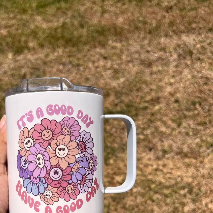 Tazza con scritta «No F***s Given» per la vendita all'ingrosso da parte di Simply Nat's Creations