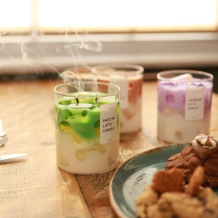 SVICHKA - Wholesale Jar/Filled Candle - Matcha Latte Candle1