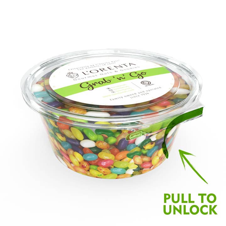 L'Orenta Nuts – wholesale Gelégodis – Jelly Belly, 49 Smak (Jelly Beans) - Grab N' Go - 18 koppar
