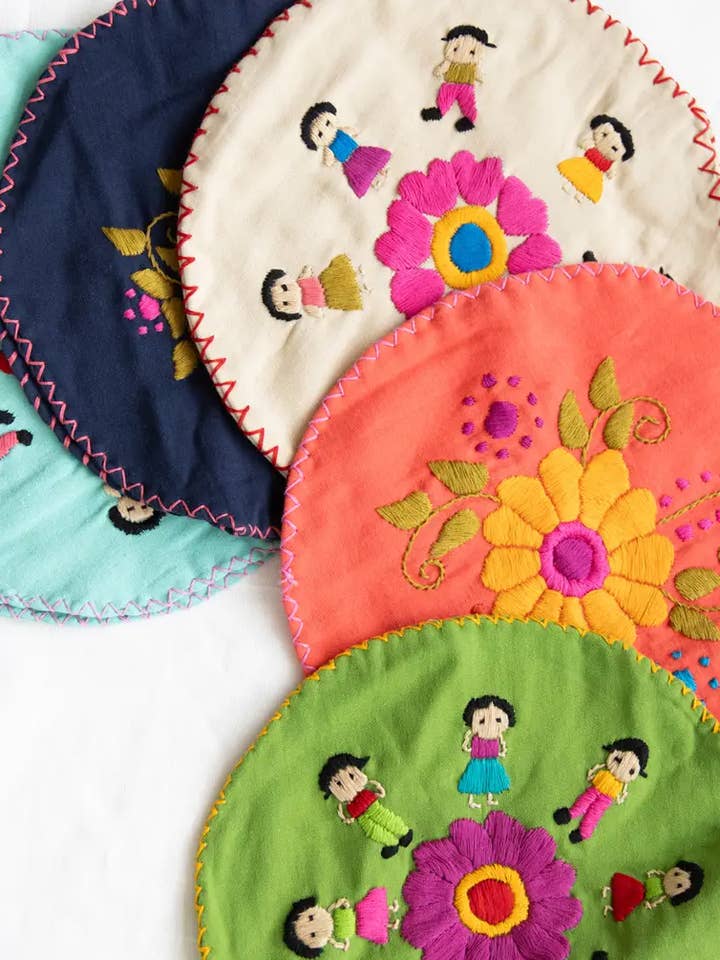 Chiapas Hand-Embroidered Tortillero for wholesale by Jitana