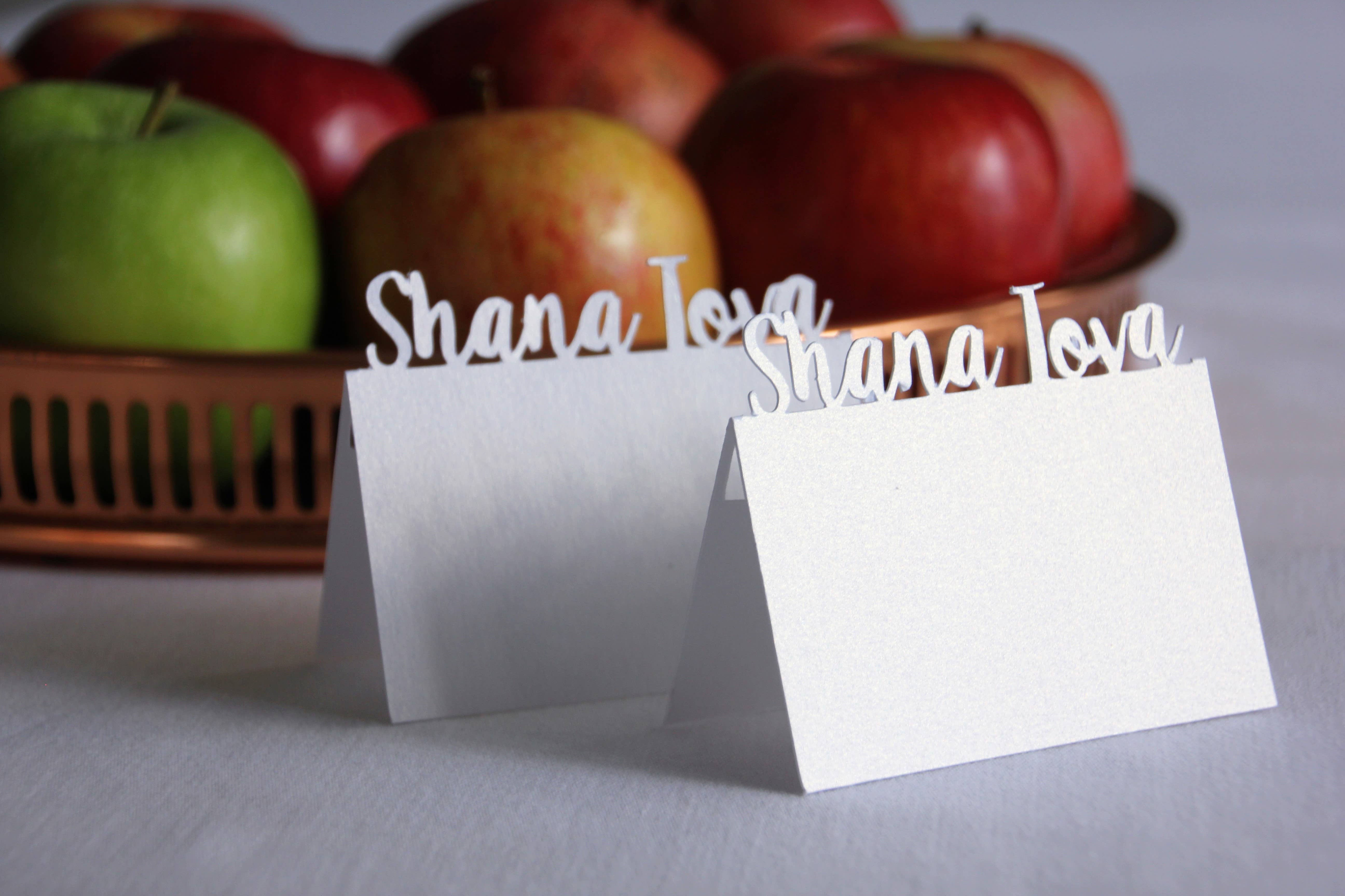 thekitcut - Wholesale Place Card / Place Holder - Shana Tova Place cards  |  Rosh Hashanah decoration 5