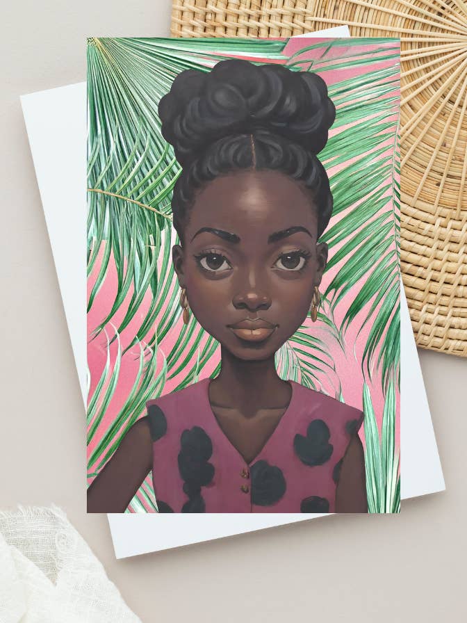 Det där flicka #3 Konstkort för wholesale av Blacartistry