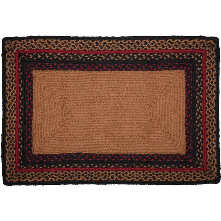 VHC Brands - Wholesale Door Mat - Cumberland Stenciled Moose Jute Rug Rect Welcome to the Cabin 20x30