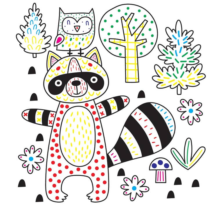 Fox Chapel Publishing - Wholesale Coloring Book - Kids & Baby - Easy and Fun Paint Magic with Water: Forest2