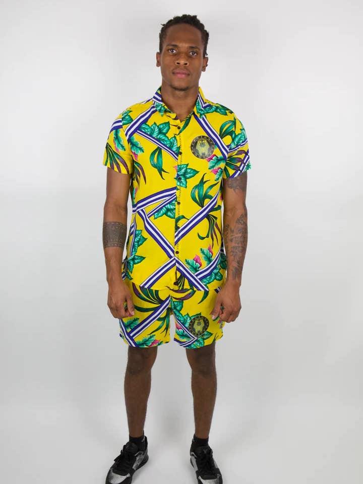 Set Corto Camicia Faraonica Djoser II | Collezioni 2021 per la vendita all'ingrosso da parte di Pharaonique