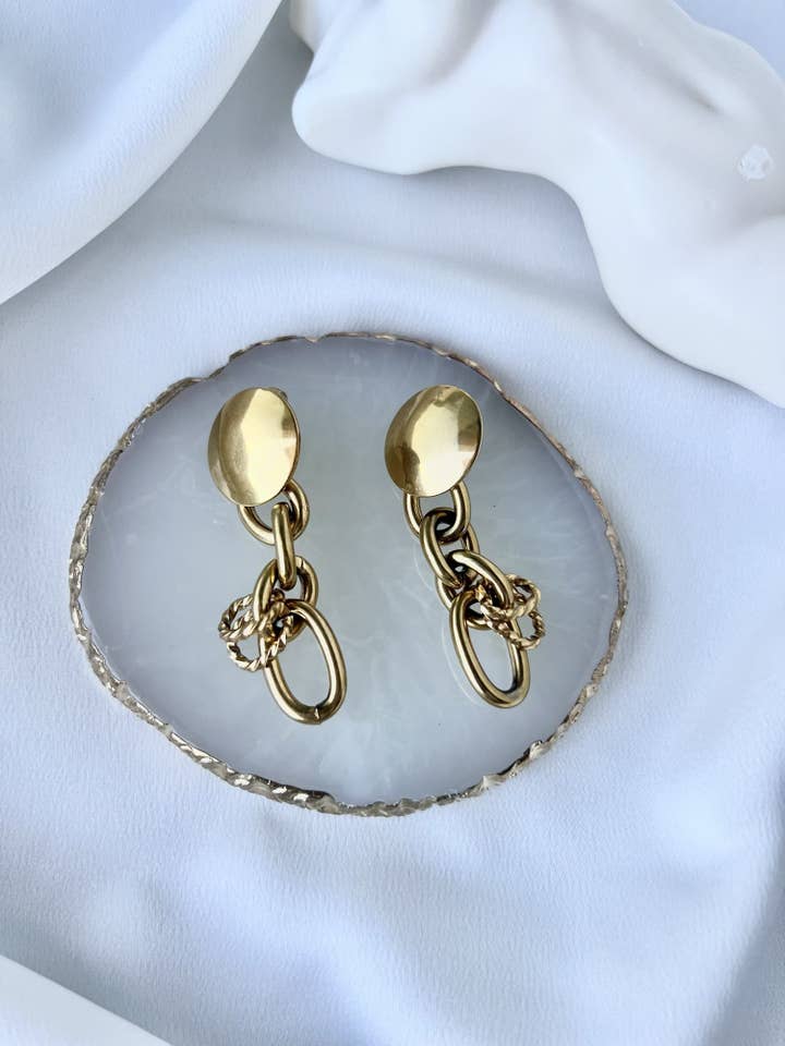 Chunky Chain Earrings for wholesale by Goupi