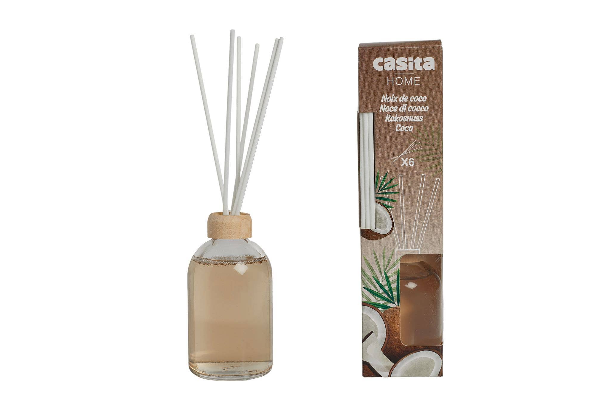 CP INTERNATIONAL - Wholesale Reed Diffuser - 6-Stick Diffuser 50 ml Coconut Scent0