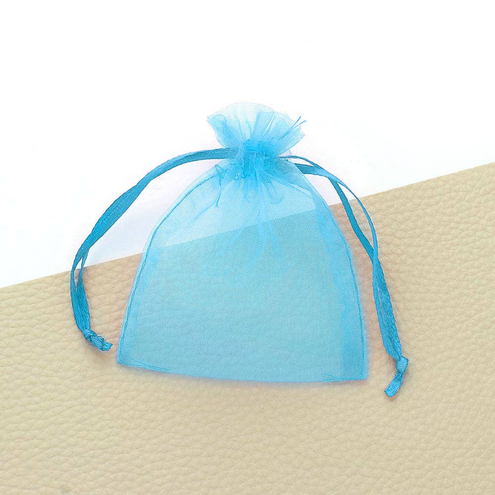 Sensibling Corp. – Großhandel Geschenktüten – 12 Stück, 7,6 x 8,9 cm Organza-Geschenkbeutel mit Band19