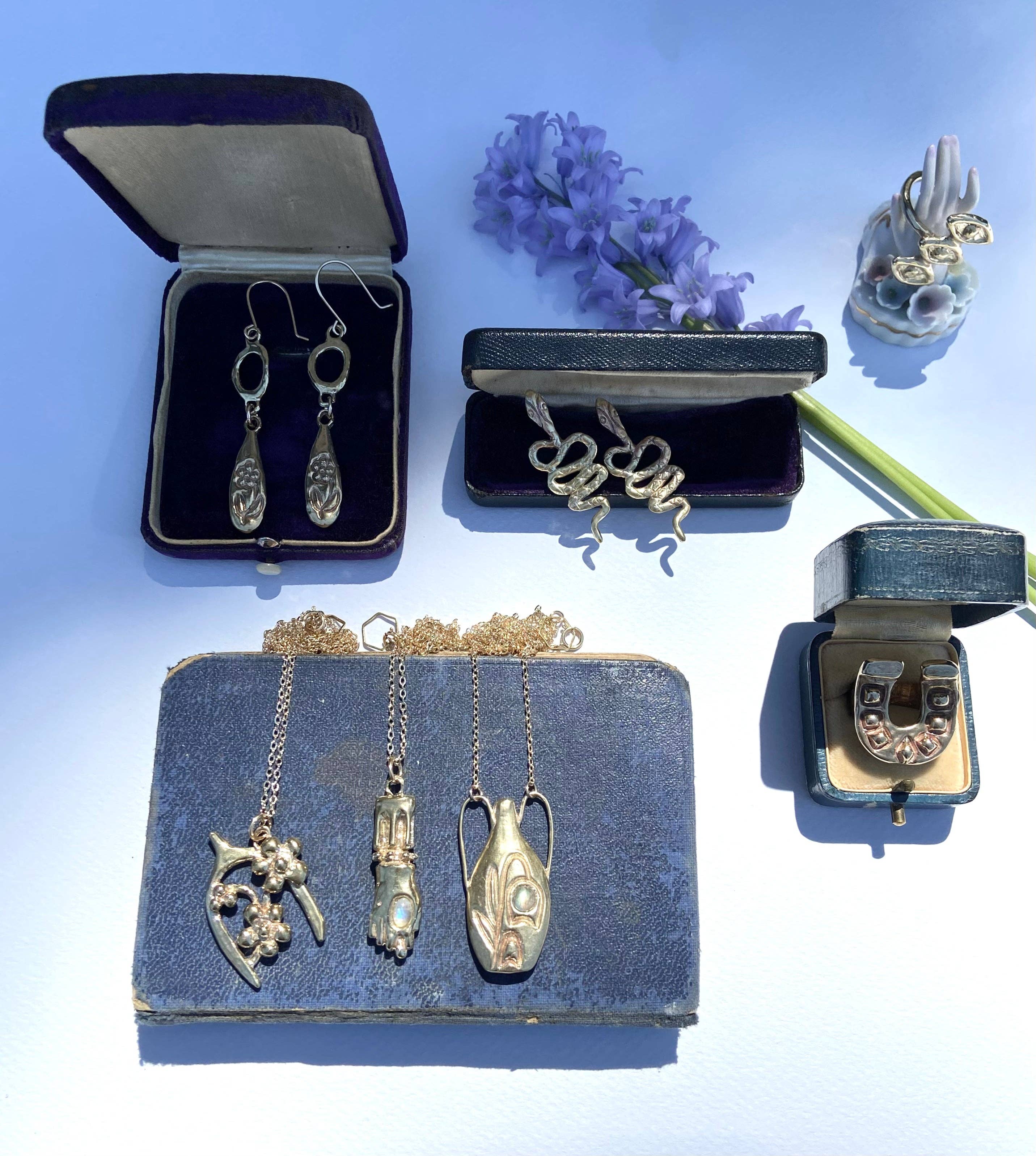 Serpentine - Wholesale Pendant/Charm Necklace - Brass mano figa hand charm necklace6