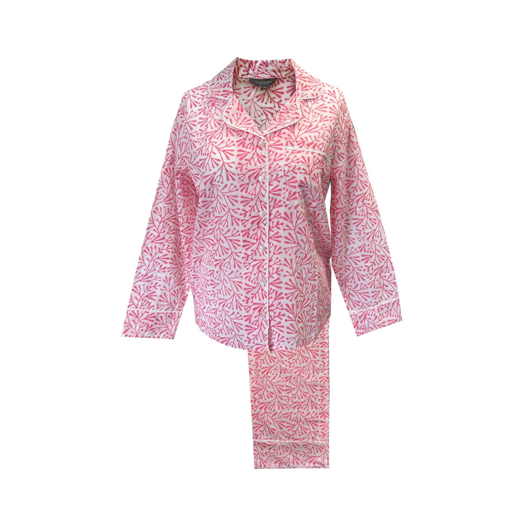 Lime Tree Design – wholesale Sleepwear set – Women's – Pink Bud Cotton Pyjamas2