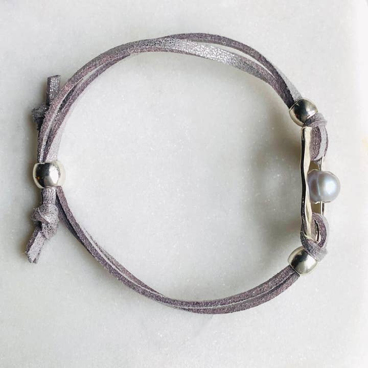 Dajana Design - Wholesale Charm/Dangle Bracelet - Adjustable Silver Pearl Bracelet3