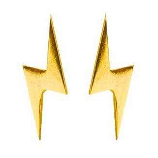 Plain Lightning Bolt Studs for wholesale by Aurora Jewels