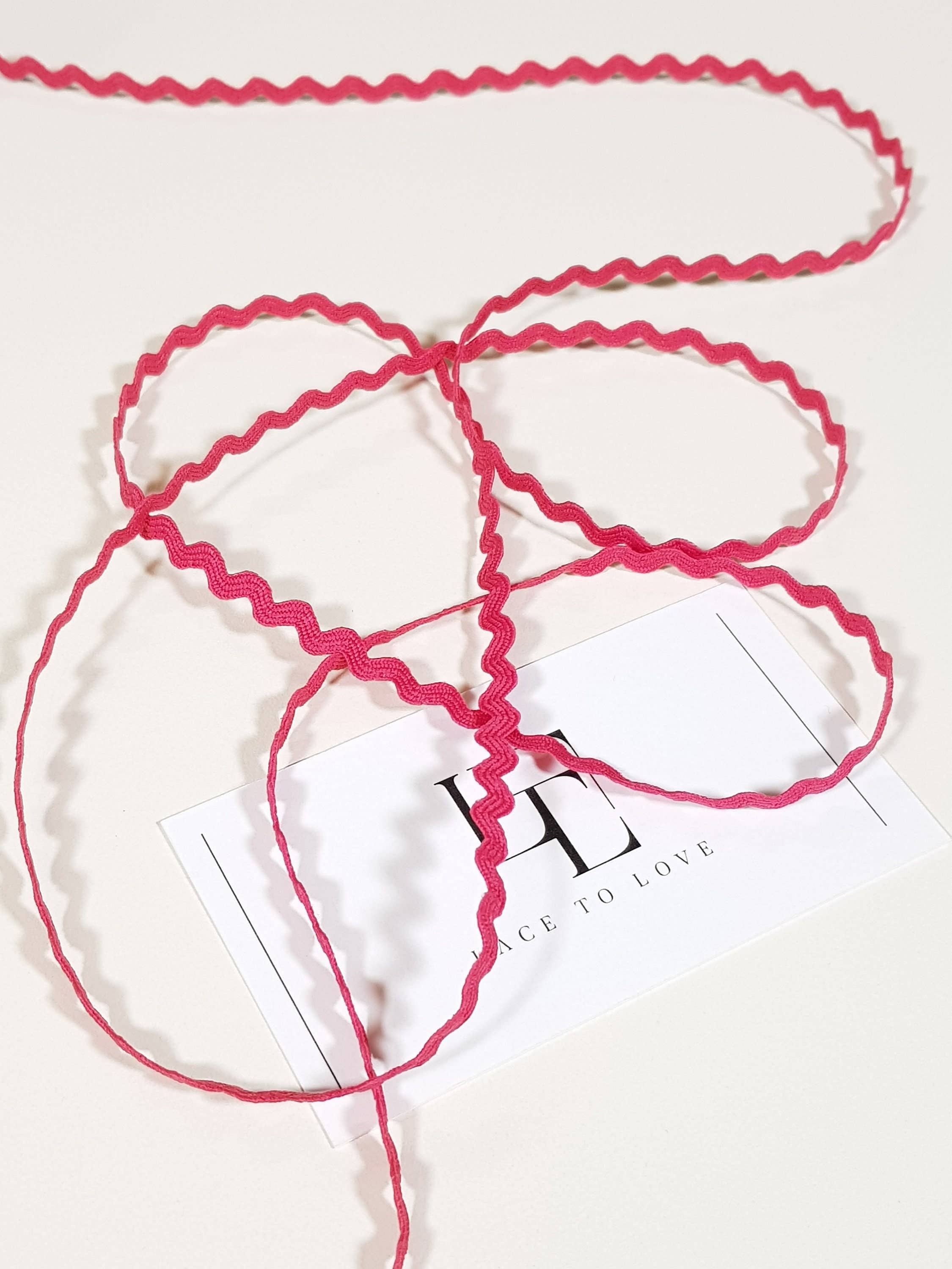 Lace To Love – wholesale Band – Rosa sicksackband, ribbat band ST10681